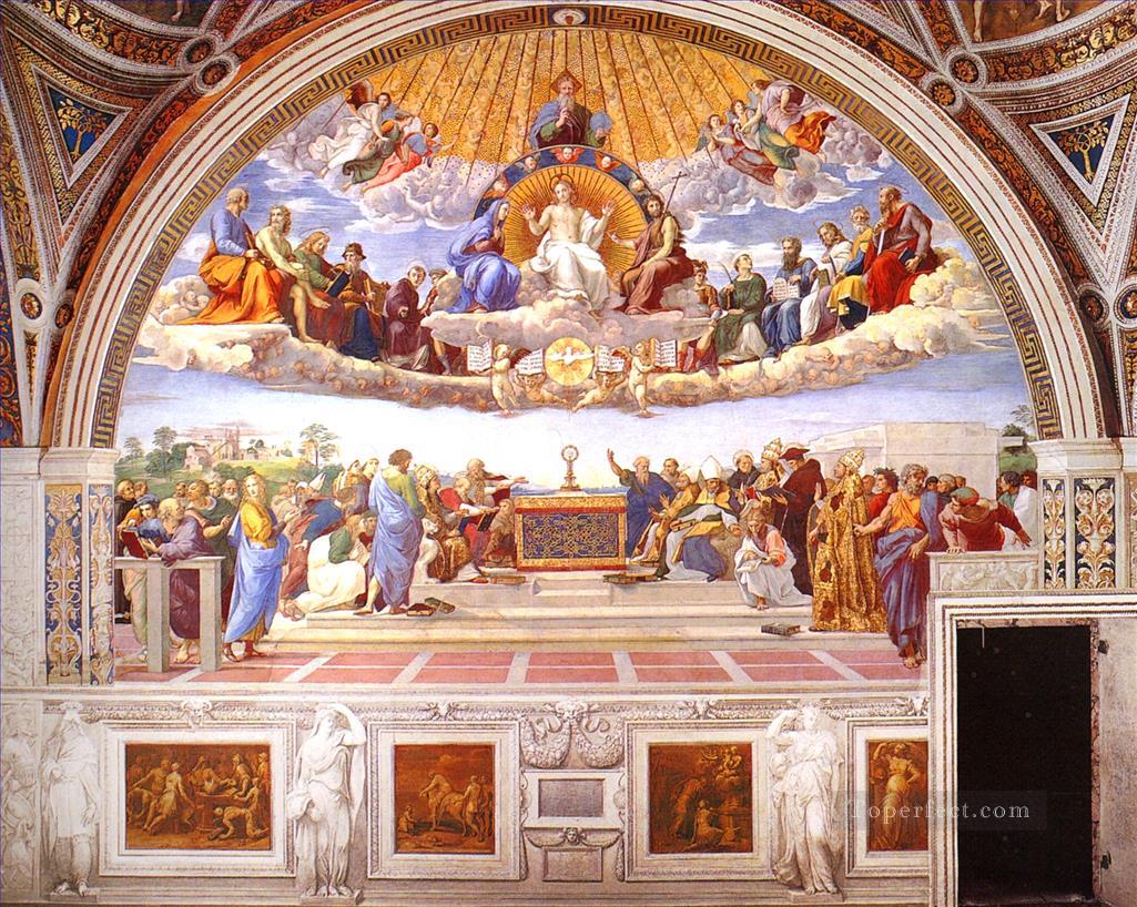 Stanza Della Segnatura detalle9 maestro renacentista Rafael Pintura al óleo